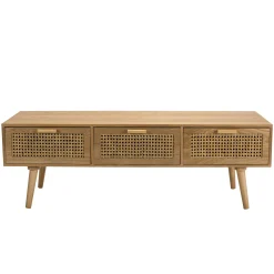 Meuble tv moderne avec cannage ALGA