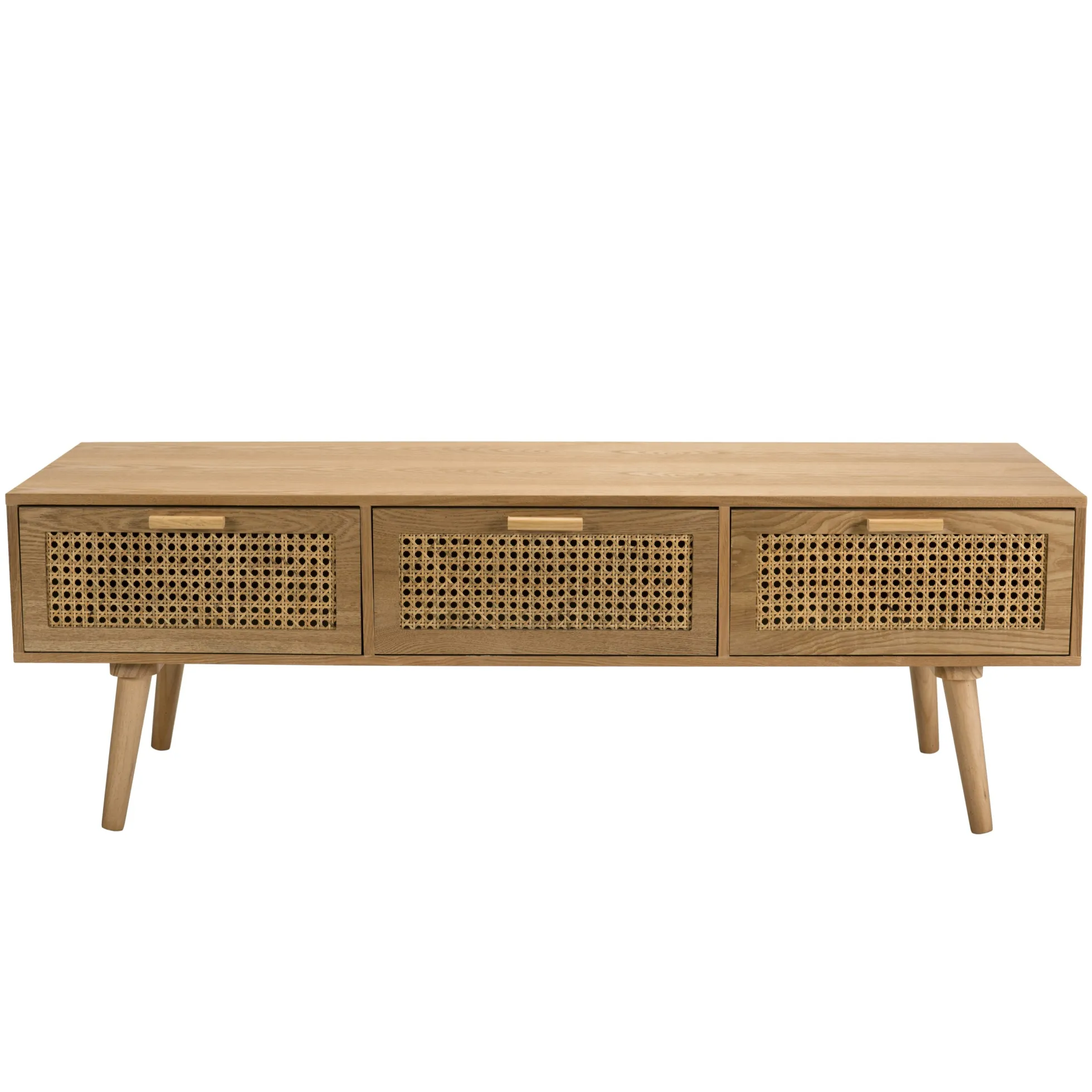 Meuble tv moderne avec cannage ALGA