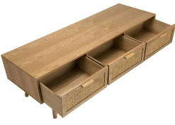 Meuble tv moderne avec cannage ALGA