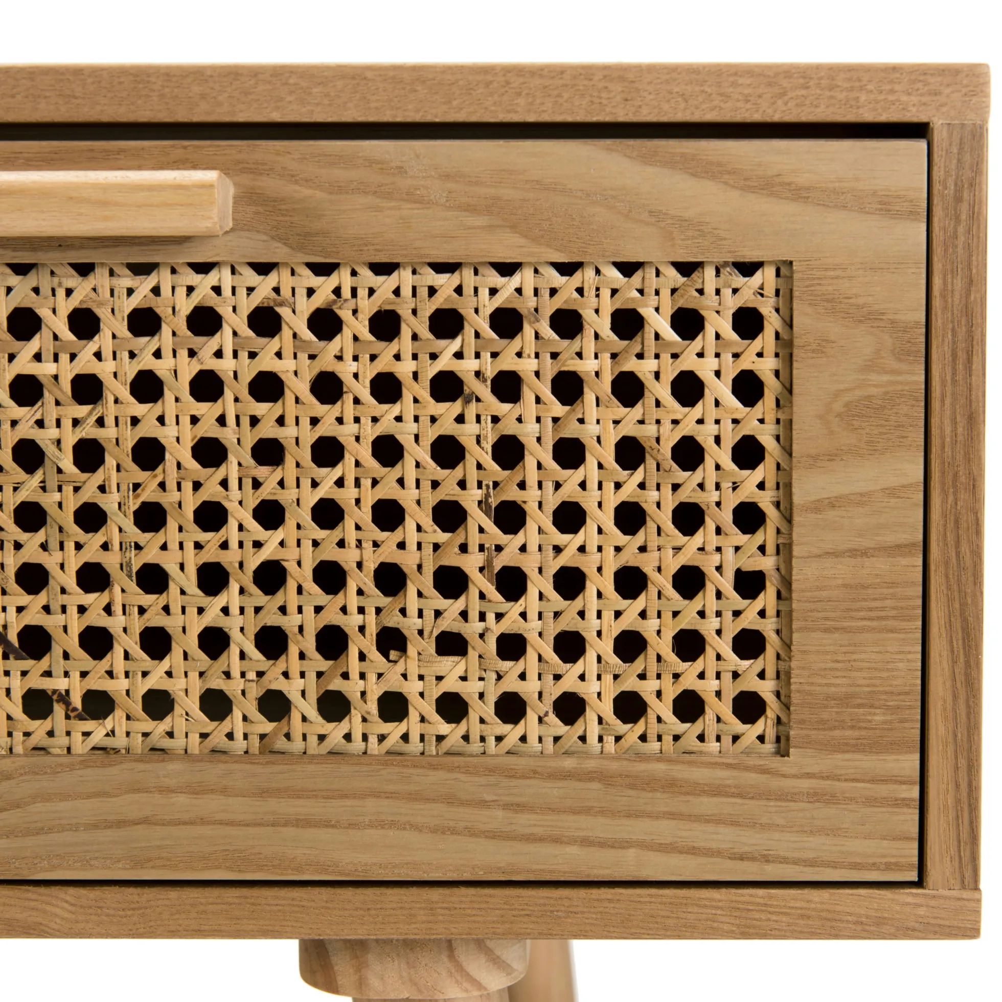 Meuble tv moderne avec cannage ALGA