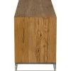 Meuble TV moderne chêne acier 120 cm RIVERSIDE