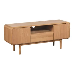 Meuble tv moderne en chêne clair DERBY