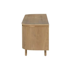 Meuble TV moderne en chêne clair 3 portes LOREN