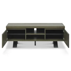 Meuble tv moderne en marqueterie de chêne ARLINGTON