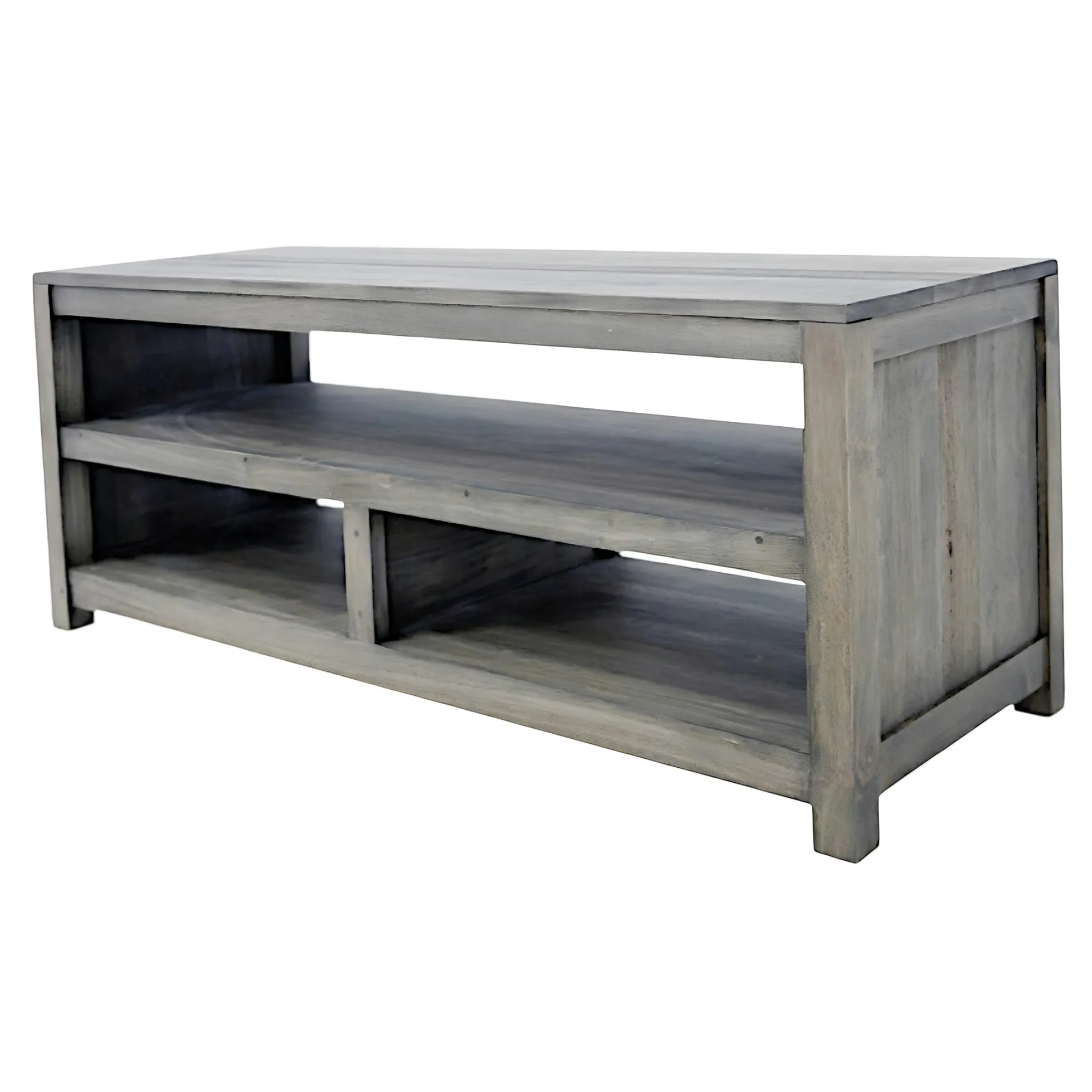 Meuble TV 3 niches hévéa 120cm GALA