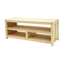 Meuble TV 3 niches hévéa 120cm GALA