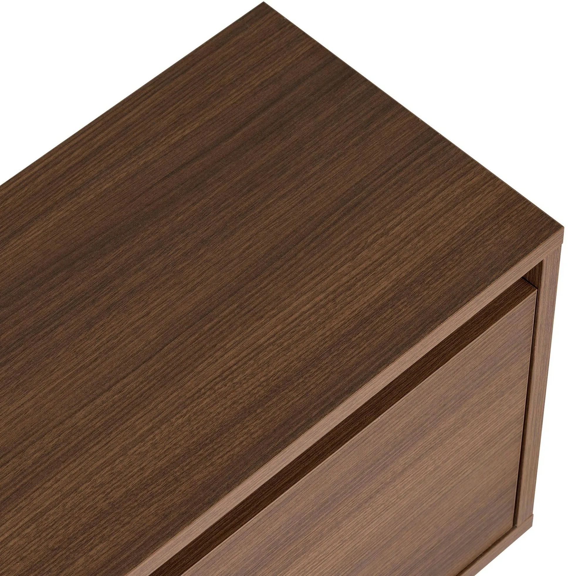 Meuble TV 3 portes décor noyer MARFA