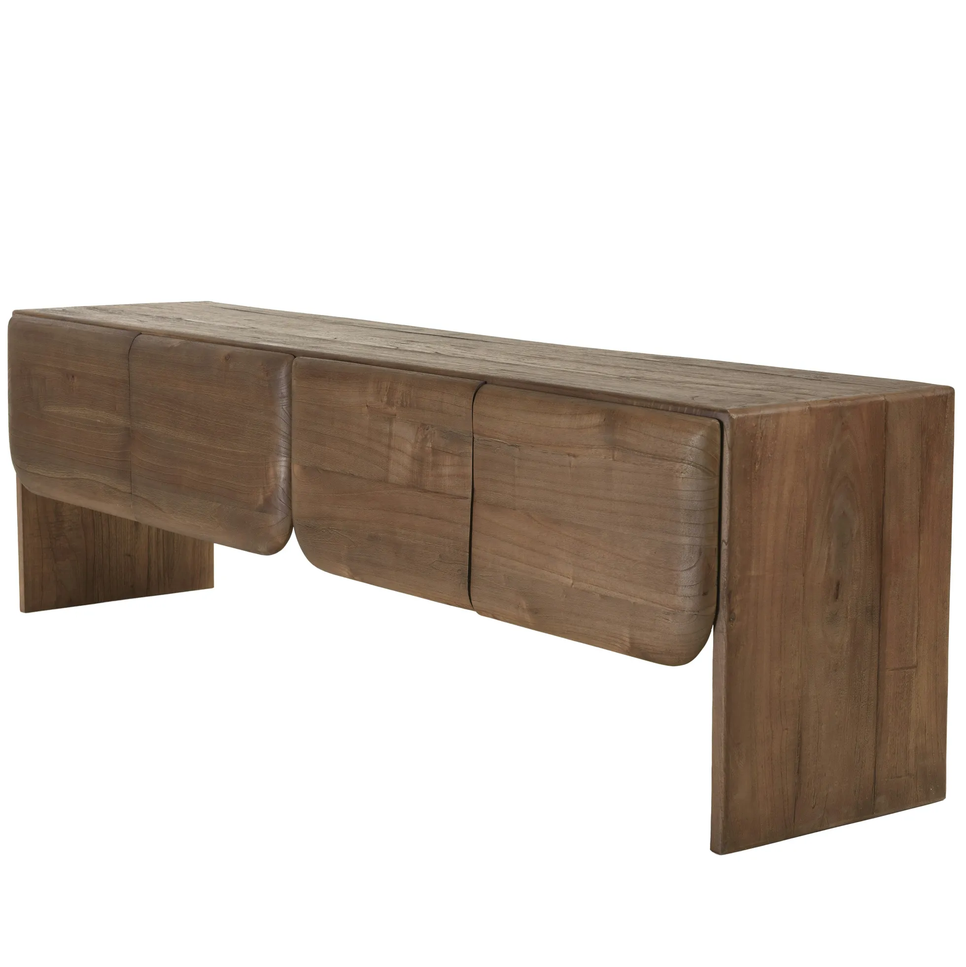 Meuble TV 4 portes en bois de mindi ARCUS