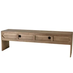 Meuble TV 4 portes en bois de mindi ARCUS