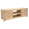 Meuble TV 2 portes hévéa 136cm GALA
