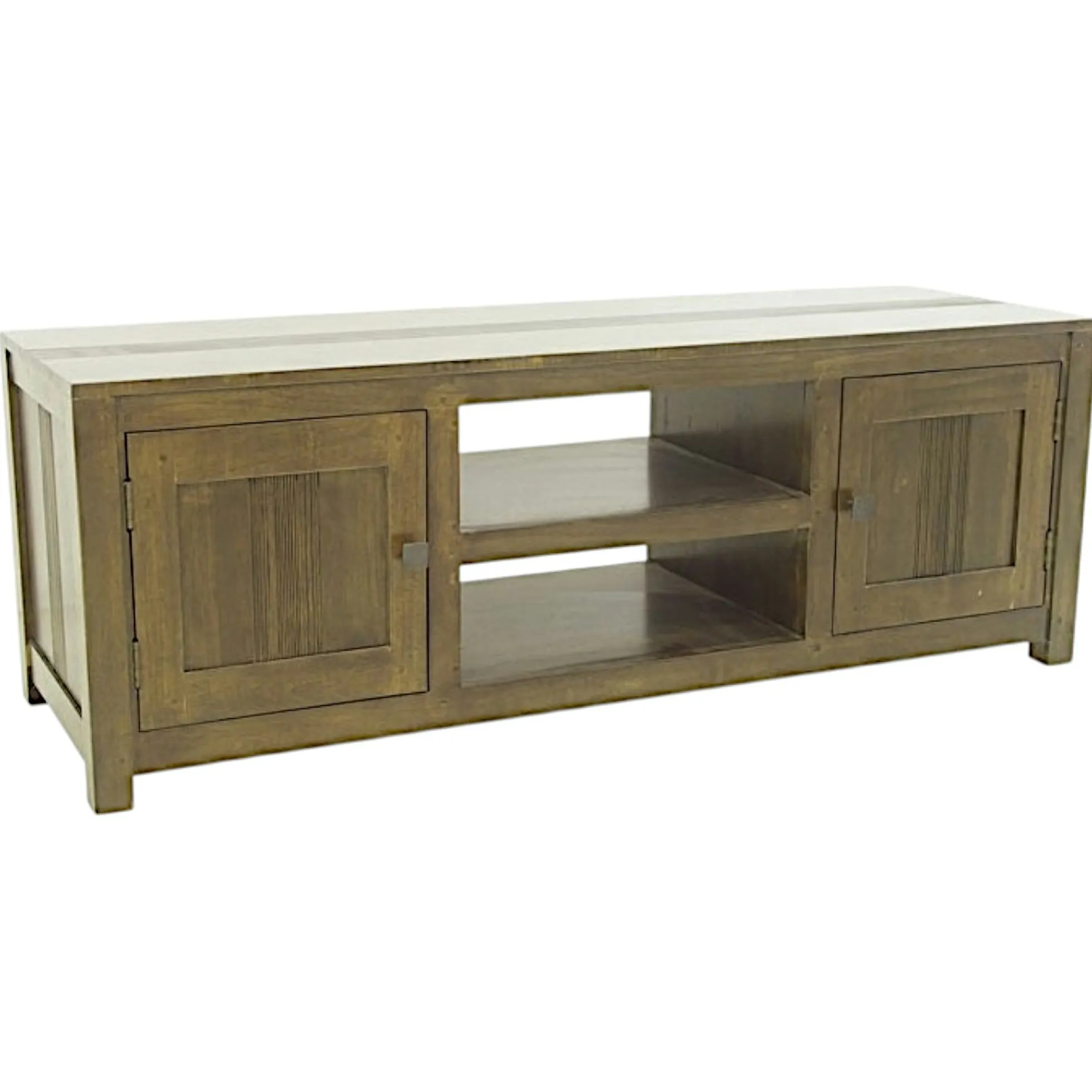 Meuble TV 2 portes hévéa 136cm GALA