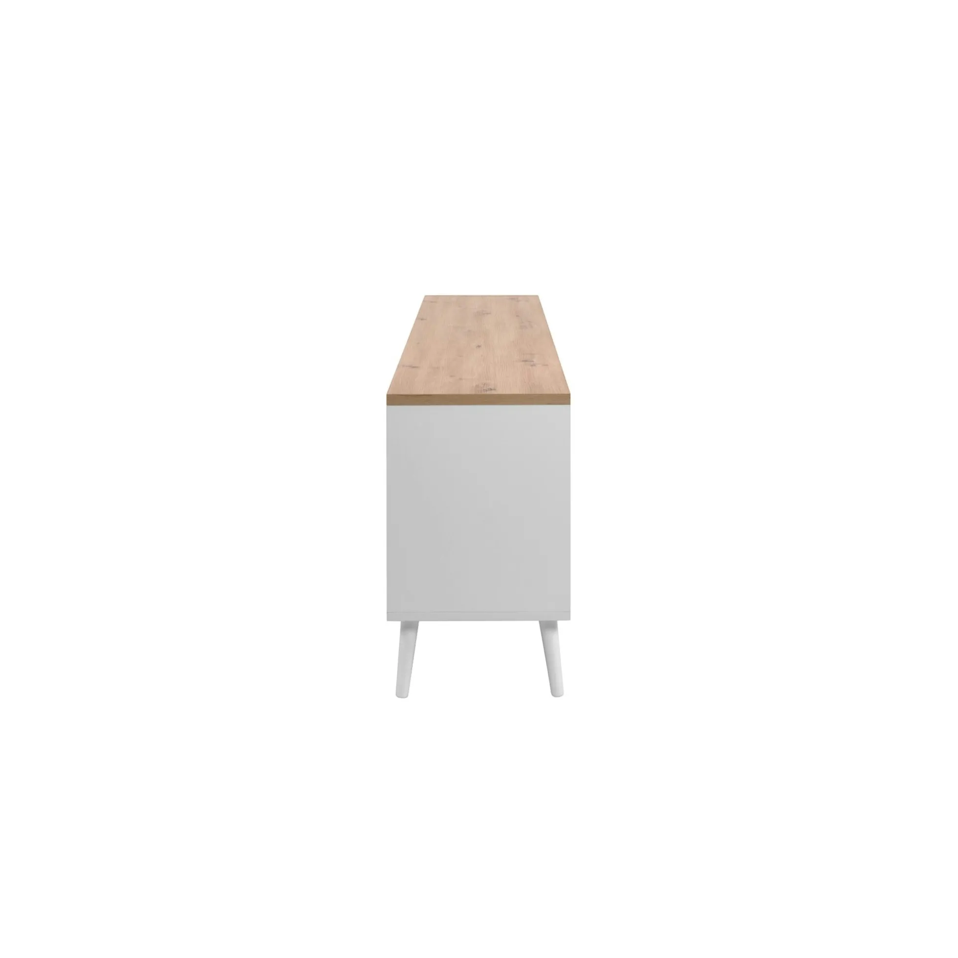 Meuble TV scandinave 2 portes 2 tiroirs ALVA