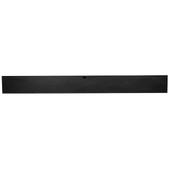 Meuble TV suspendu bois noir 5 portes rainurées CORTINA