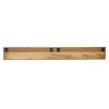 Meuble TV suspendu bois 4 portes rainurées 240 cm CORTINA