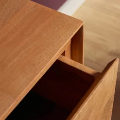 Meuble TV suspendu en bois 2 tiroirs 1 niche AERA