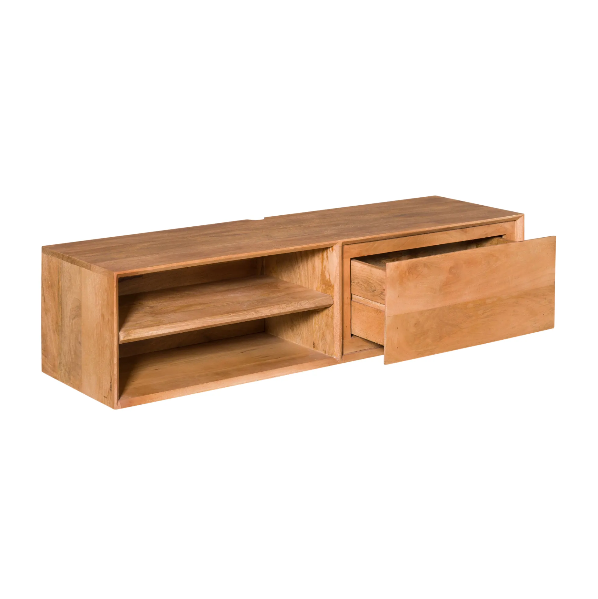 Meuble TV suspendu en bois 1 tiroir 1 niche AERA