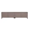 Meuble TV taupe 4 portes motif arches MARFA