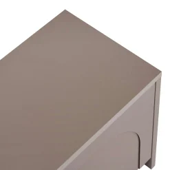 Meuble TV taupe 4 portes motif arches MARFA