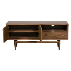 Meuble tv vintage en bois de chêne BRADFORD