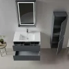 Meuble vasque suspendu 91 cm anthracite 2 tiroirs OCEA