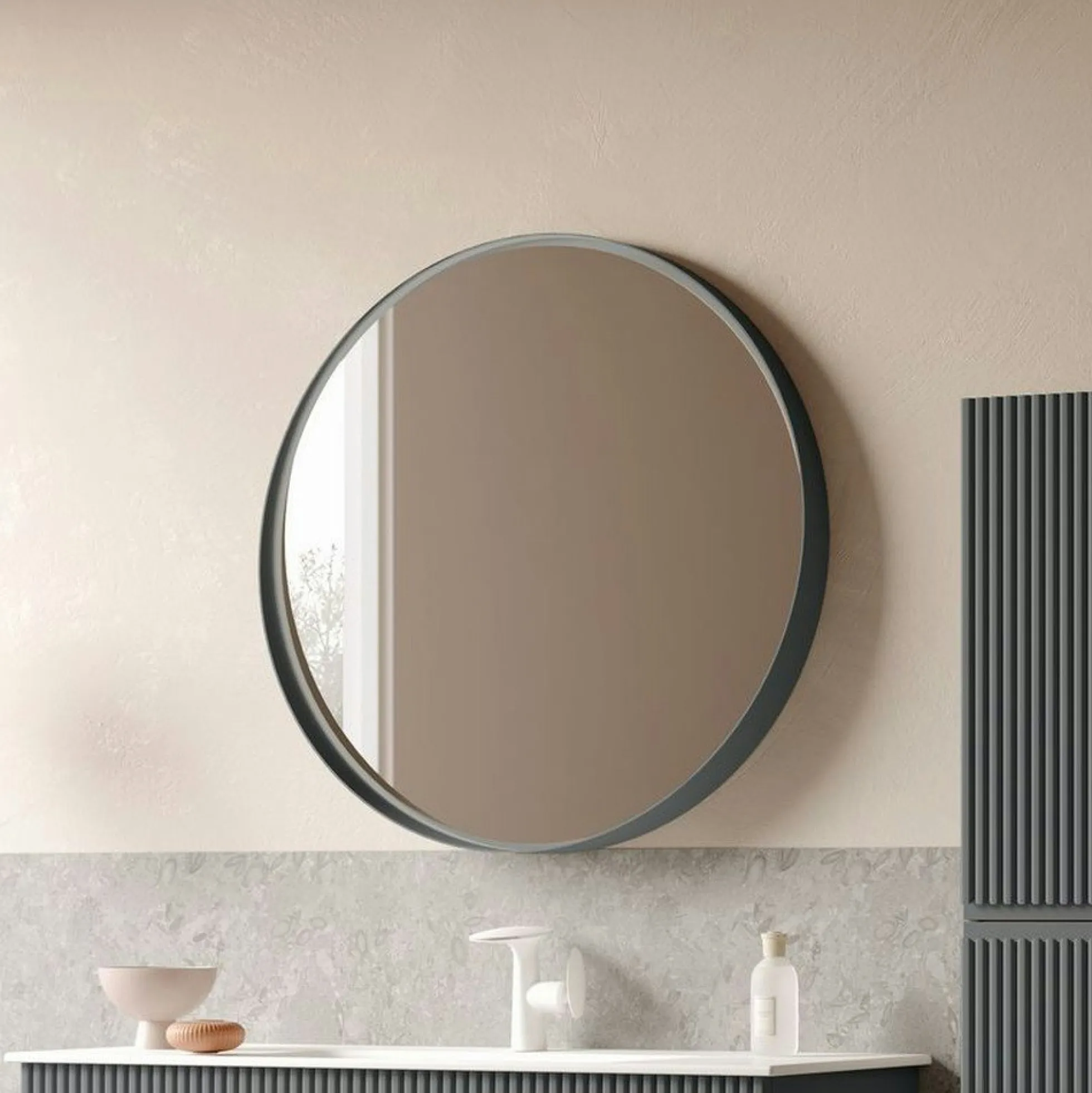 Meuble vasque suspendu 120 cm anthracite 2 tiroirs ORA