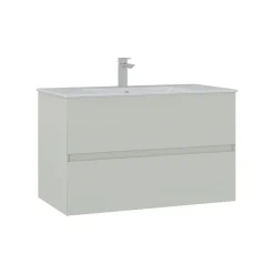 Meuble vasque suspendu 91 cm cachemire 2 tiroirs OCEA