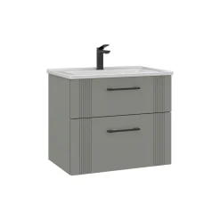 Meuble vasque suspendu 65 cm cachemire 2 tiroirs ONDIA