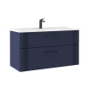 Meuble vasque suspendu 100 cm marine 2 tiroirs ONDIA