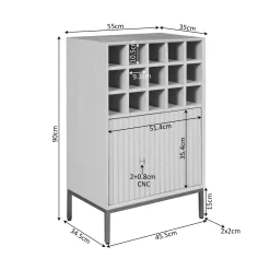 Minibar vintage 1 porte 1 casier CORTINA