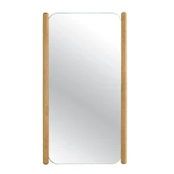 Miroir d'entrée vertical - baguettes latérales bois IENA