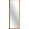 Miroir d'entrée vertical - cadre bois clair 140 cm IENA
