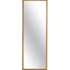 Miroir d'entrée vertical - cadre bois clair 140 cm IENA
