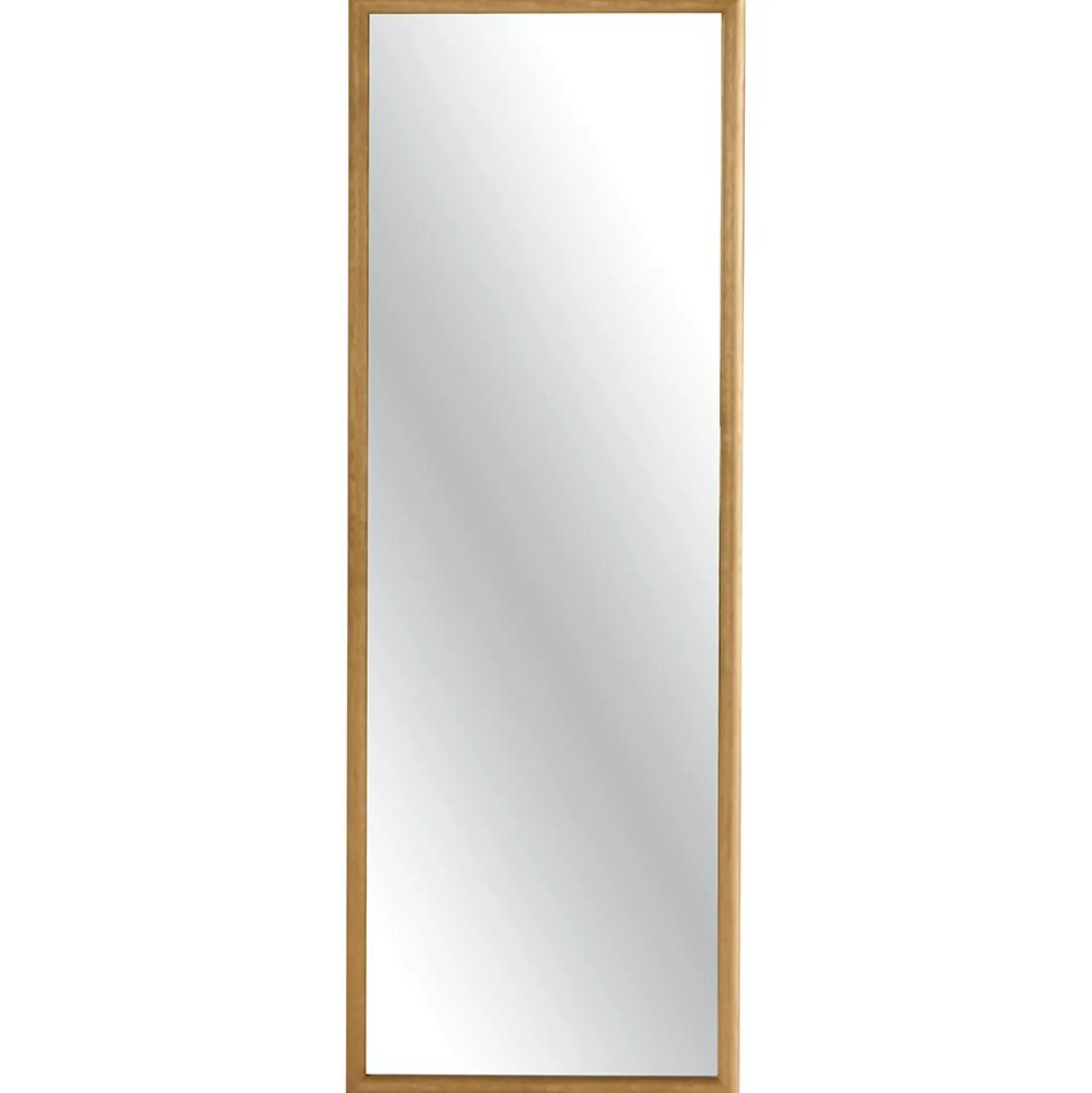 Miroir d'entrée vertical - cadre bois clair 140 cm IENA