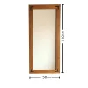 Miroir mural en bois brun - format vertical HILO