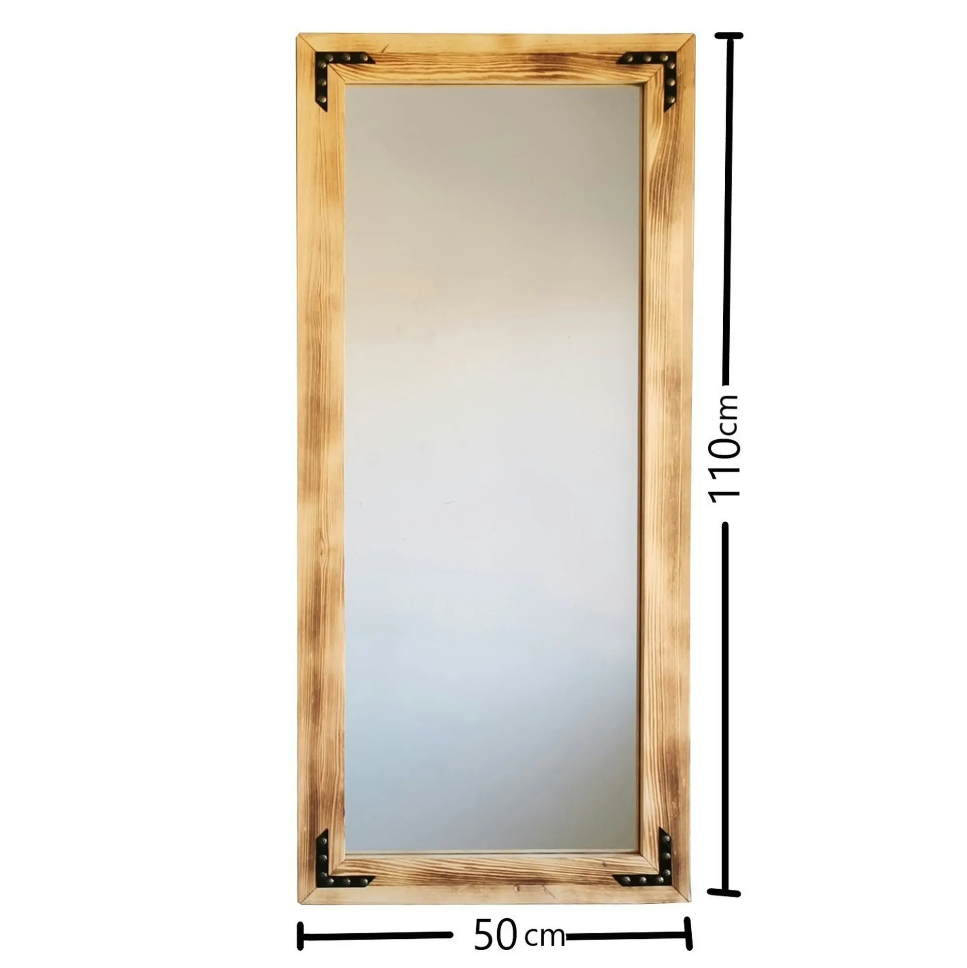 Miroir mural en bois clair - format vertical HILO