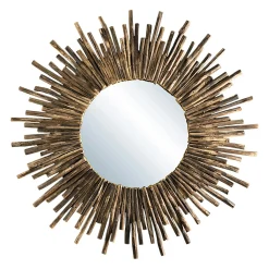 Miroir soleil teck JAIPUR