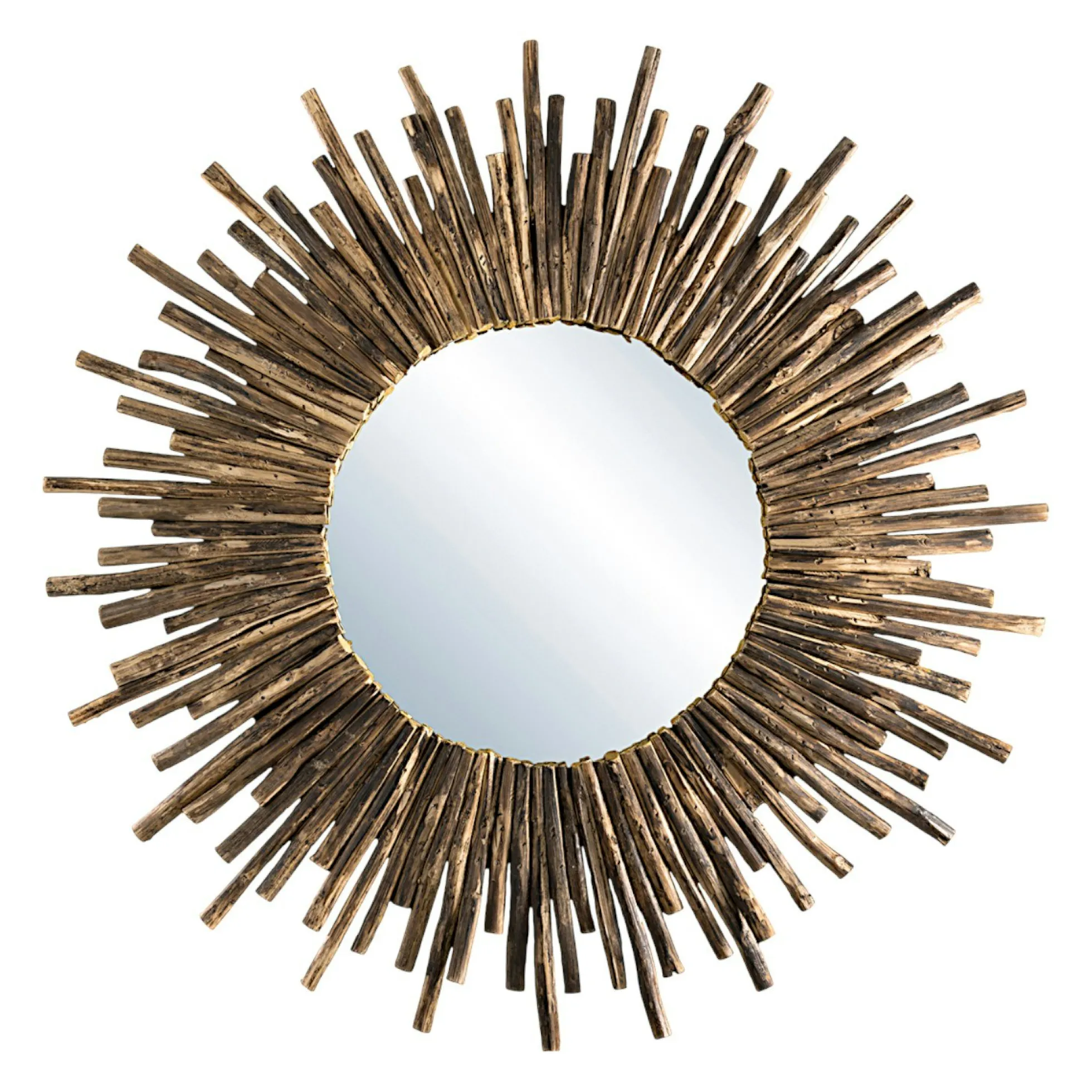 Miroir soleil teck JAIPUR