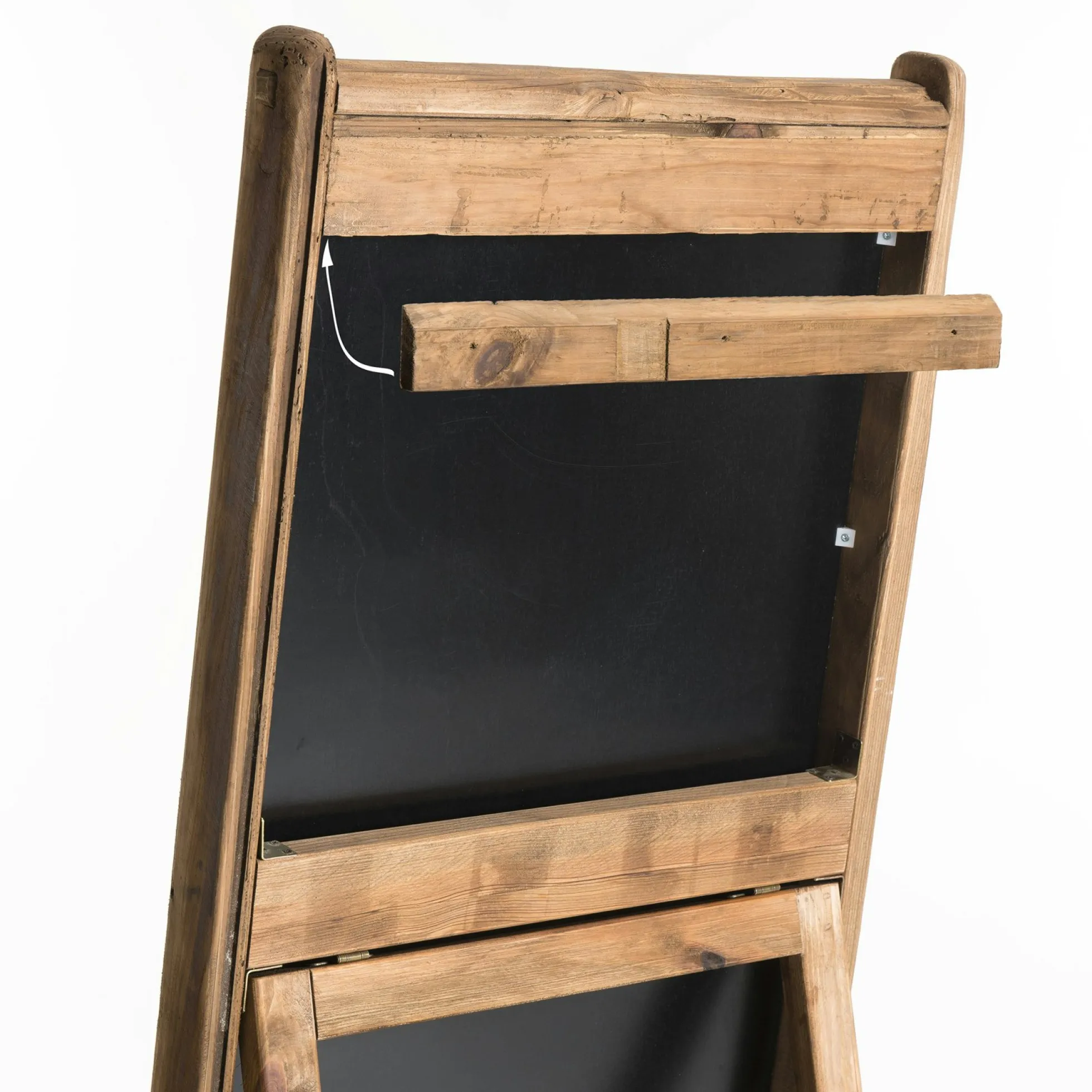 Miroir sur pied en bois de pin recyclé DENVER