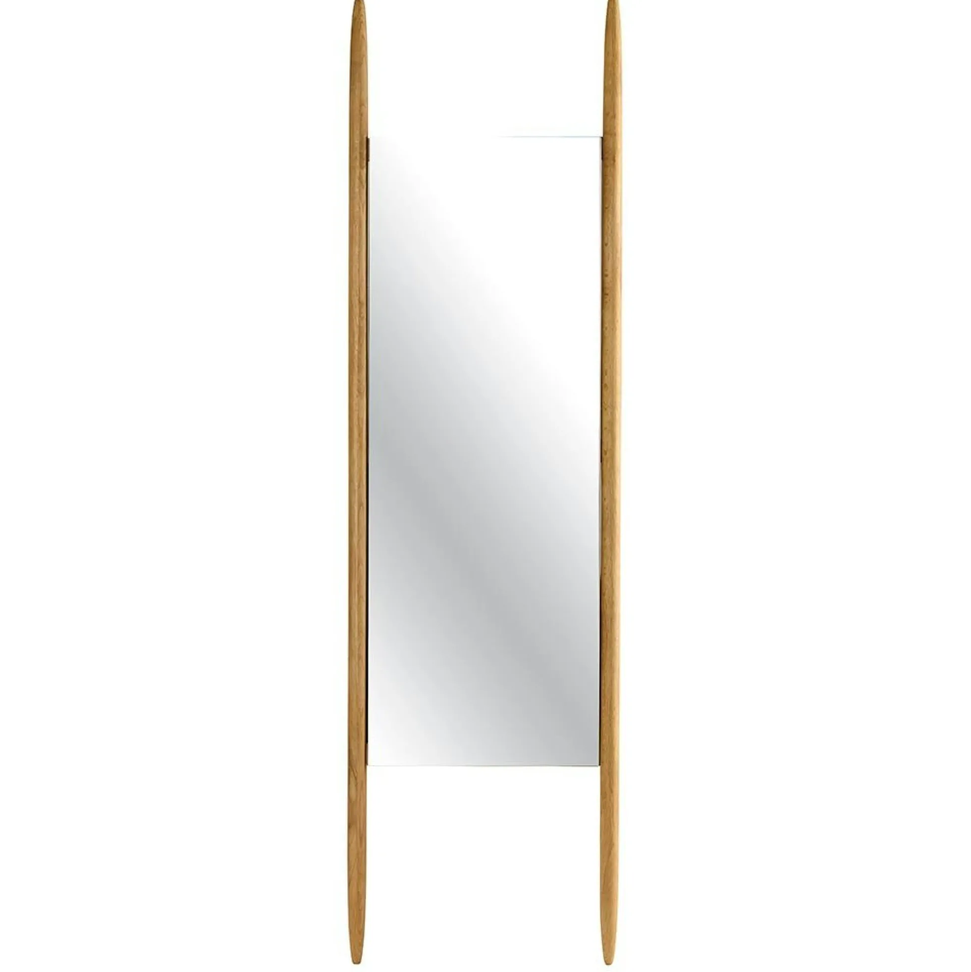 Miroir sur pieds en bois clair - style épuré, 170 cm IENA