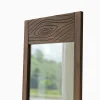Miroir vertical en bois foncé - motif tronc d'arbre HILO