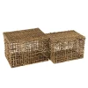 Panier de rangement / coffre en chanvre tressé (lot de 2) SWING