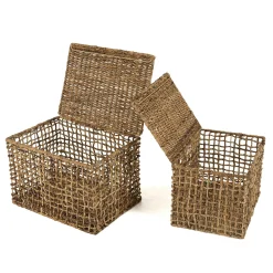 Panier de rangement / coffre en chanvre tressé (lot de 2) SWING