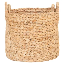 Panier de rangement tressé en jacinthe d'eau (lot de 2)