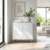 Petit buffet blanc moderne 2 portes AVIO