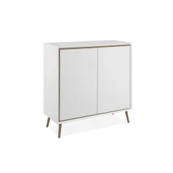 Petit buffet blanc moderne 2 portes AVIO