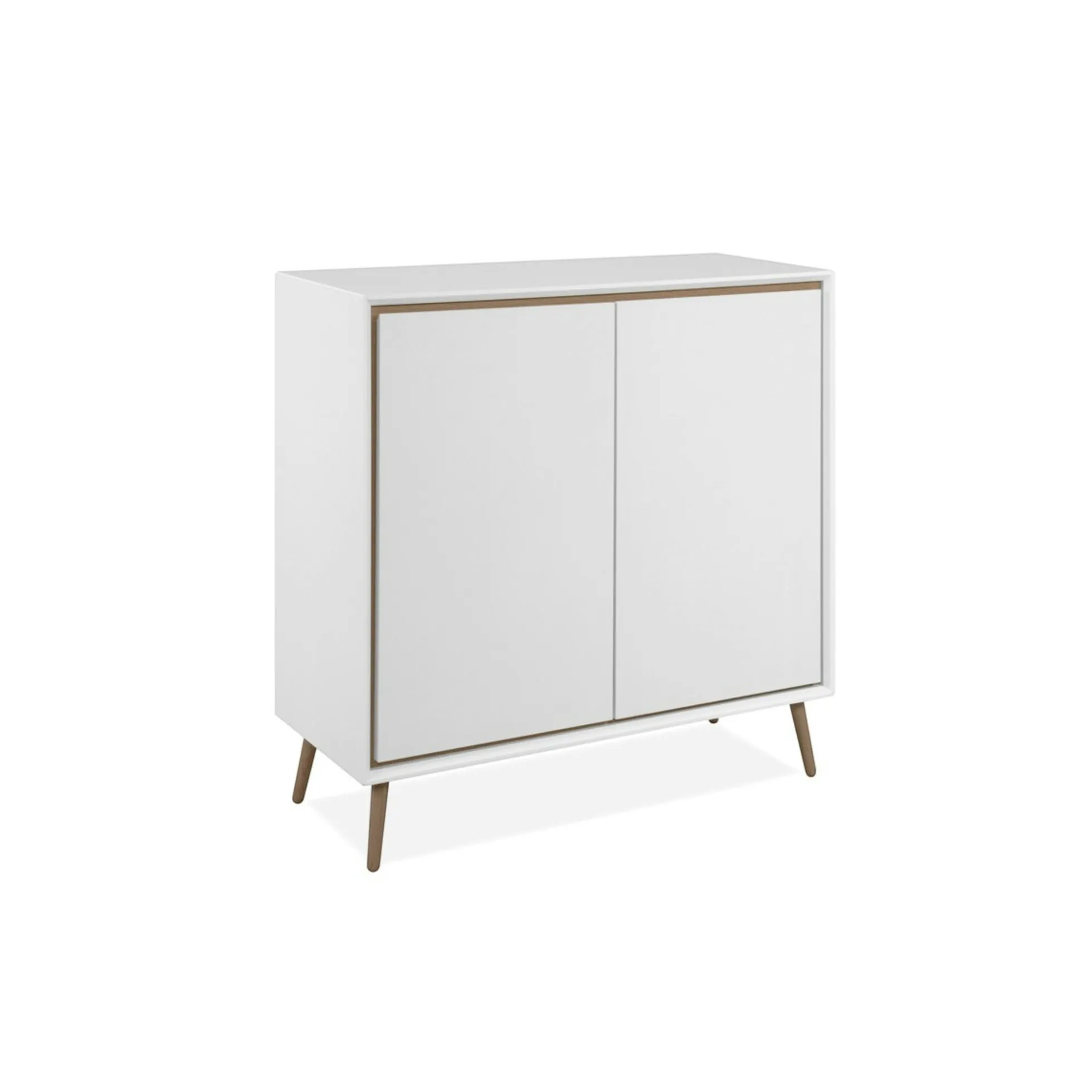 Petit buffet blanc moderne 2 portes AVIO