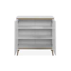 Petit buffet blanc moderne 2 portes AVIO