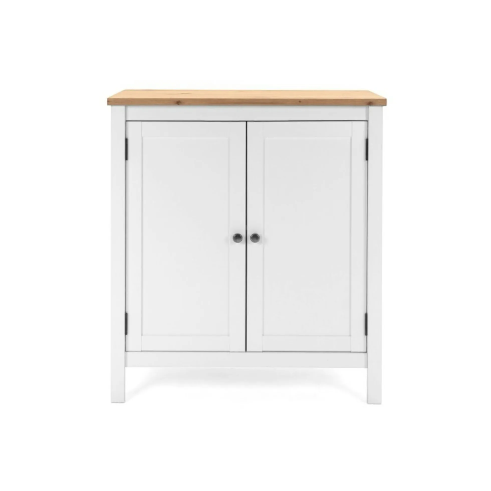 Petit buffet blanc 2 portes à encadrement VENZA