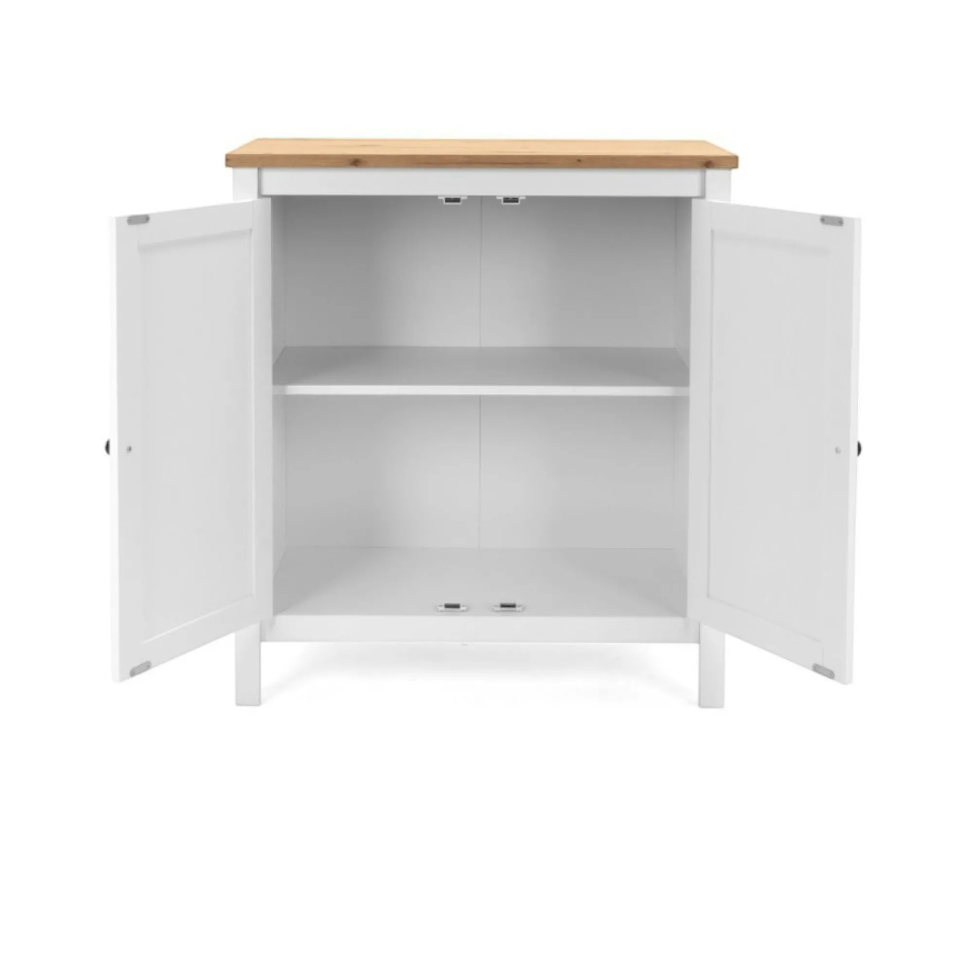 Petit buffet blanc 2 portes à encadrement VENZA