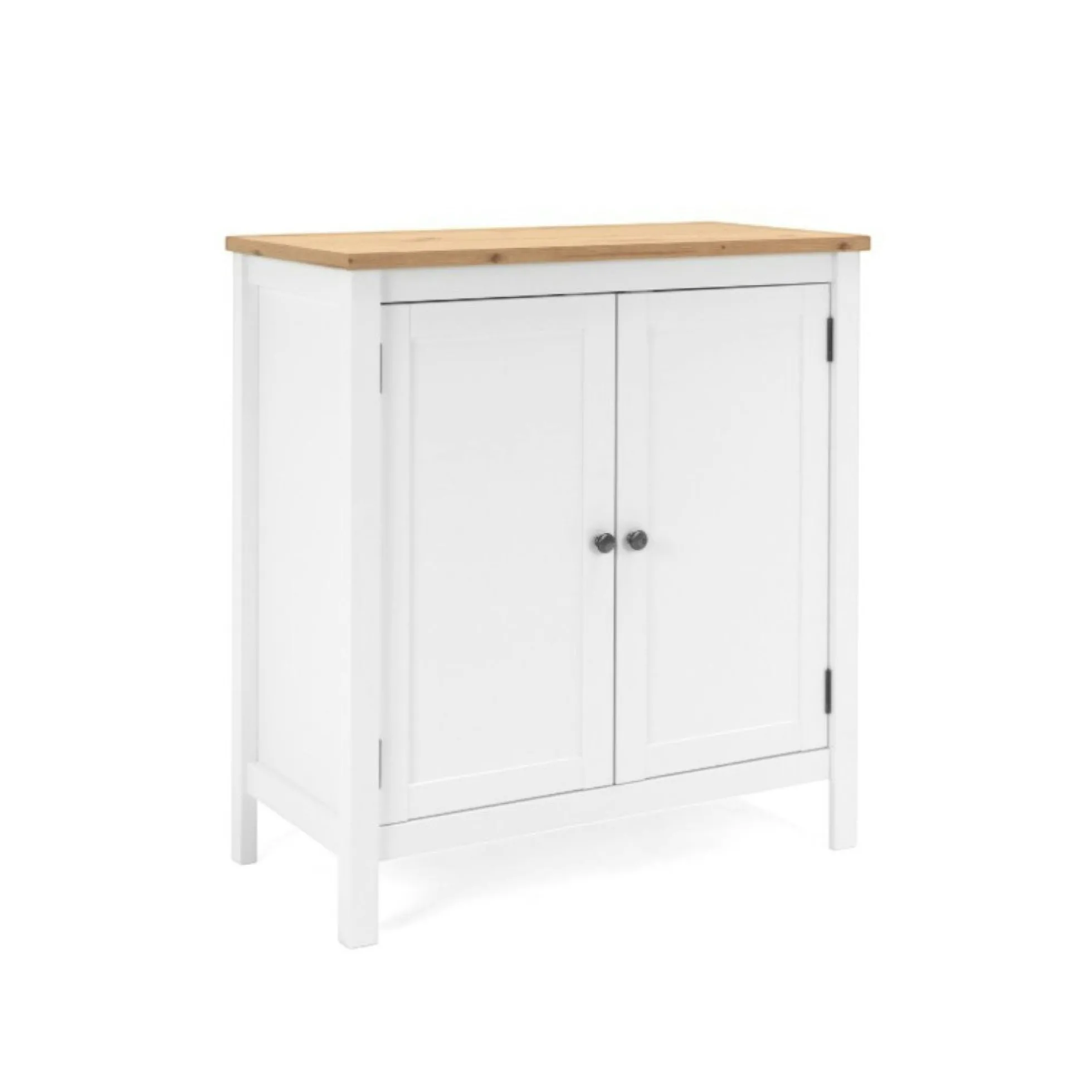 Petit buffet blanc 2 portes à encadrement VENZA